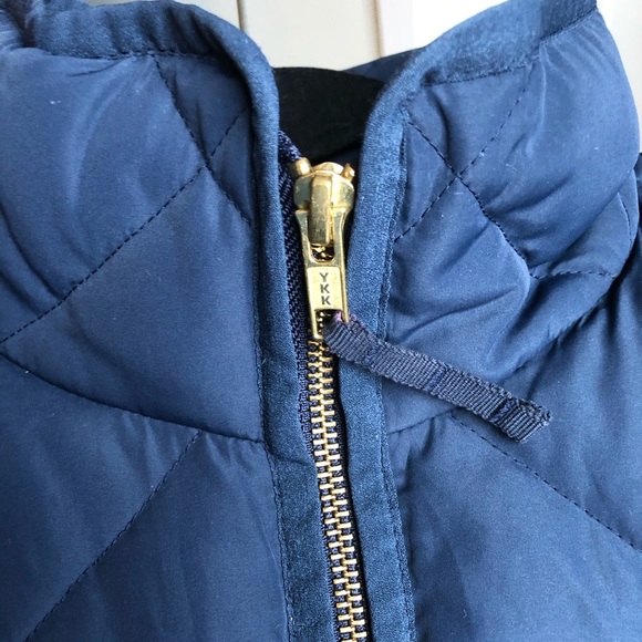 J Crew Quilted Vest Navy - Size Small - Picture 3 of 4